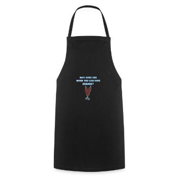 Abs Exercise Gym Body Workout Funny Kebabs Lover - Cooking Apron - black - Front - AI Model Male 185 dark (185cm)