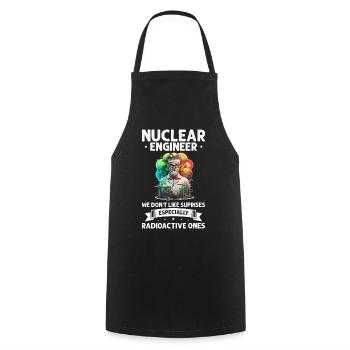 Kernenergie Spruch für Kernenergie - Kochschürze - Schwarz - Vorne - AI Model Male 185 dark (185cm)