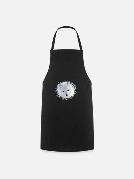 Polarfuchs - Kochschürze - Schwarz