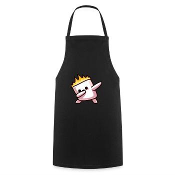 Marshmallow Feuer Flamme Grillen Dab - Kochschürze - Schwarz - Vorne - AI Model Male 185 dark (185cm)