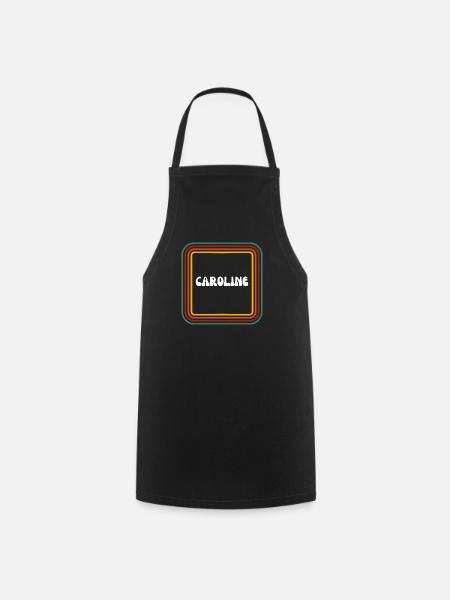 Retro name Caroline - Cooking Apron - black