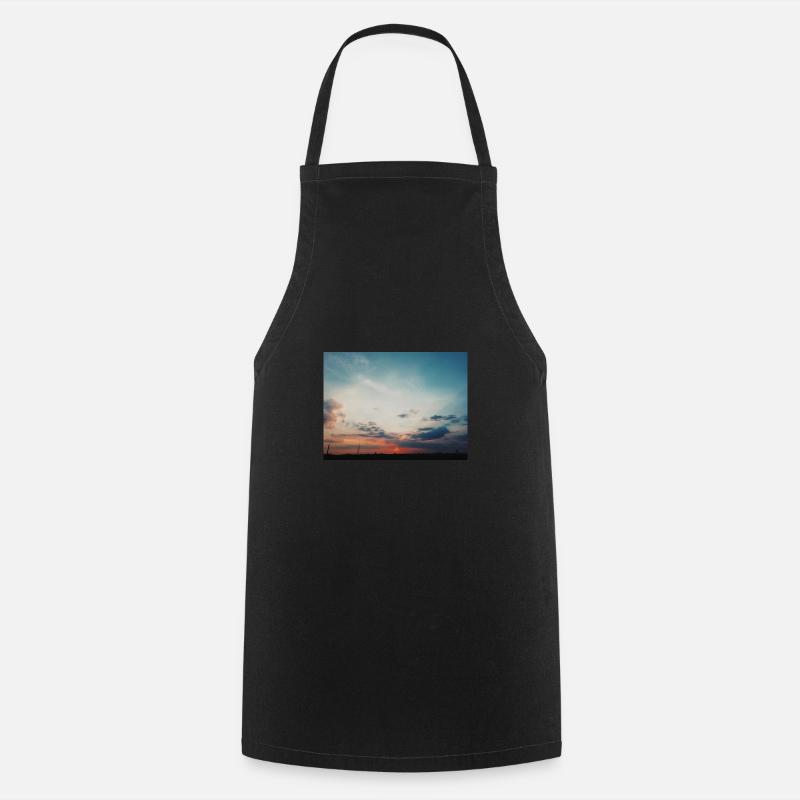 Coucher de soleil - Tablier de cuisine - noir