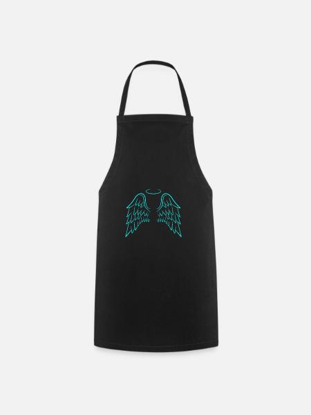 Angel wings wing angel - Cooking Apron - black