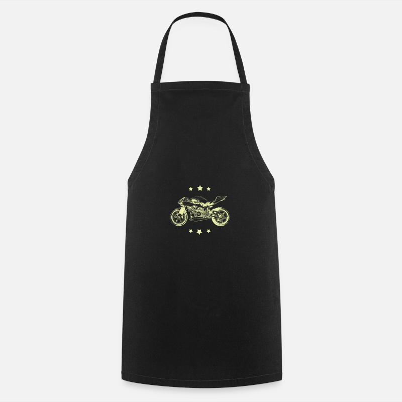 motorcycle motorcycle ride - shirt - Cooking Apron - black