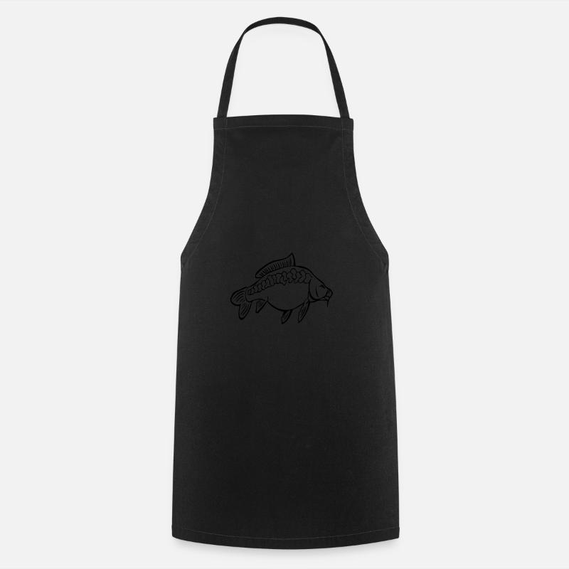 carp1 - Cooking Apron - black
