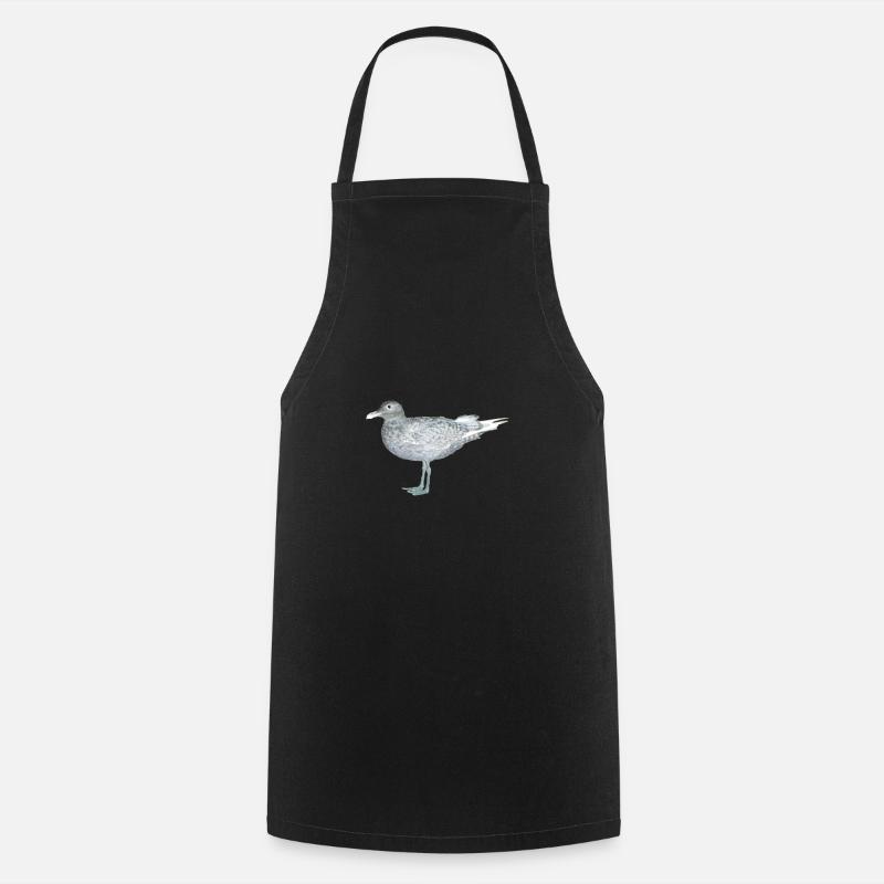 seagull - Cooking Apron - black