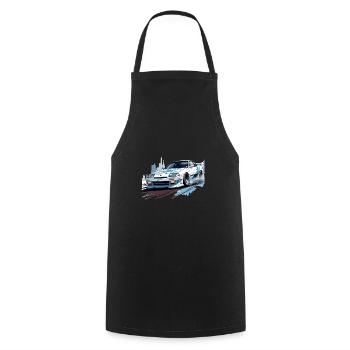 JDM Japan Motorsport Tuning Car 90s T-Shirt AI Gen - Tablier de cuisine - noir - Devant - AI Model Male 185 dark (185cm)