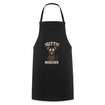 Yuck, I Hate People, Funny Rat - Cooking Apron - black - Front - AI Model Male 185 dark (185cm)