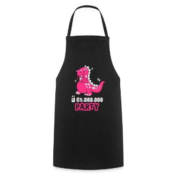 Dino-Party - Kochschürze - Schwarz - Vorne - AI Model Male 185 dark (185cm)