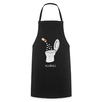 Globuli, Klobuli, Homeopathic Medicine Esotherics - Cooking Apron - black - Front - AI Model Male 185 dark (185cm)