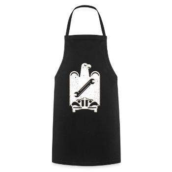 Guild sign car mechanic grunge - Cooking Apron - black - Front - AI Model Male 185 dark (185cm)
