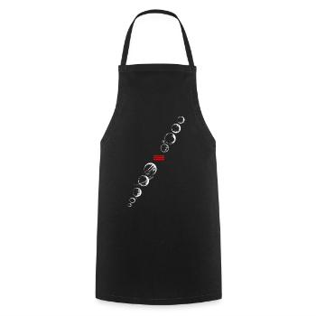 space car lands on mars - Cooking Apron - black - Front - AI Model Male 185 dark (185cm)