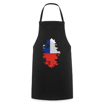 Chili Drapeau Amérique du Sud Drapeau Chili Vintage - Tablier de cuisine - noir - Devant - AI Model Male 185 dark (185cm)