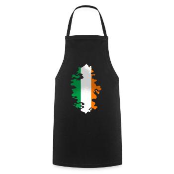 Ireland Flag Vintage Irish Flag Dublin - Cooking Apron - black - Front - AI Model Male 185 dark (185cm)