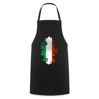 Italie Drapeau Vintage Drapeau Italien Occasion Look - Tablier de cuisine - noir - Devant - AI Model Male 185 dark (185cm)