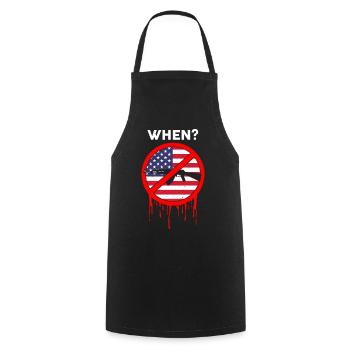 When? Gun Control Movement USA - Kochschürze - Schwarz - Vorne - AI Model Male 185 dark (185cm)