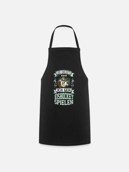 Eishockey Eishockeyspieler Spruch Sport Vintage - Kochschürze - Schwarz