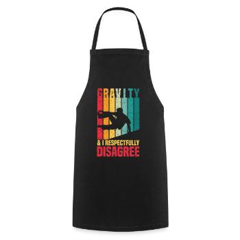 Parkour - Tablier de cuisine - noir - Devant - AI Model Male 185 dark (185cm)