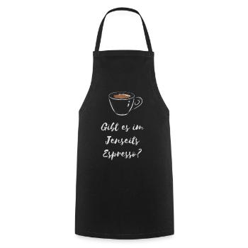 Y a-t-il dans la chemise café Beyond Espresso - Tablier de cuisine - noir - Devant - AI Model Male 185 dark (185cm)