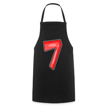 7 - Cooking Apron - black - Front - AI Model Male 185 dark (185cm)