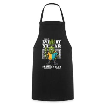 Asparagus Association - Cooking Apron - black - Front - AI Model Male 185 dark (185cm)