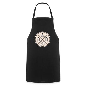 Dad 25 Vater Baby Papa 2025 Grunge - Cooking Apron - black - Front - AI Model Male 185 dark (185cm)