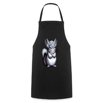 Chinchilla Chinchillas Chinchilla Owner Rodent - Cooking Apron - black - Front - AI Model Male 185 dark (185cm)