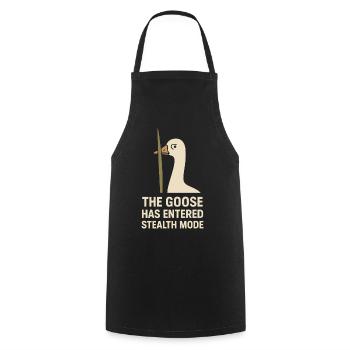Funny Gänse Meme Chaos Honk Zertifiziert Albern - Kochschürze - Schwarz - Vorne - AI Model Male 185 dark (185cm)