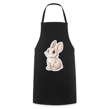 Hare - Cooking Apron - black - Front - AI Model Male 185 dark (185cm)