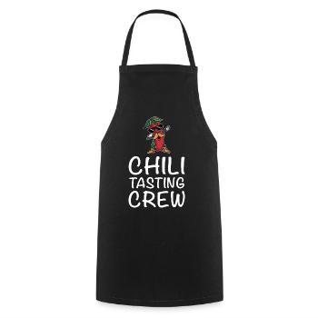 Équipe de dégustation de chili Spicy & Pride Gardener - Tablier de cuisine - noir - Devant - AI Model Male 185 dark (185cm)