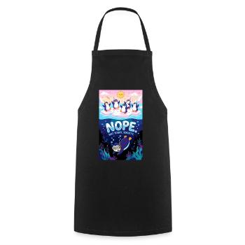 Non, Pas aujourd’hui, la société Penguin - Tablier de cuisine - noir - Devant - AI Model Male 185 dark (185cm)