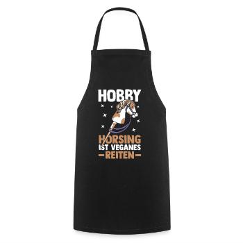 Steckenpferd Hobbyhorse Hobby Horsing - Kochschürze - Schwarz - Vorne - AI Model Male 185 dark (185cm)