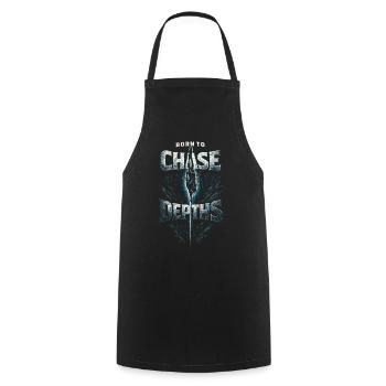 Freediving Freediving Chase Depths - Cooking Apron - black - Front - AI Model Male 185 dark (185cm)