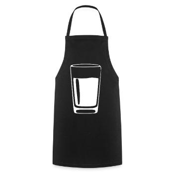 Glass Drinks Bar Gastronomy Gift - Cooking Apron - black - Front - AI Model Male 185 dark (185cm)