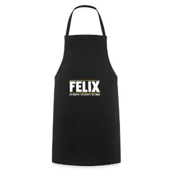 Felix - Cooking Apron - black - Front - AI Model Male 185 dark (185cm)