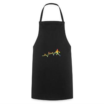 Basketball Players Evolution Basketball - Cooking Apron - black - Front - AI Model Male 185 dark (185cm)