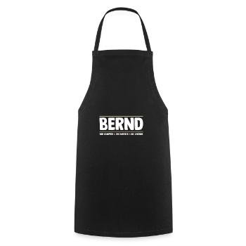 Bernd - Tablier de cuisine - noir - Devant - AI Model Male 185 dark (185cm)