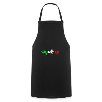 Italy Italian Vaffanculo - Cooking Apron - black - Front - AI Model Male 185 dark (185cm)