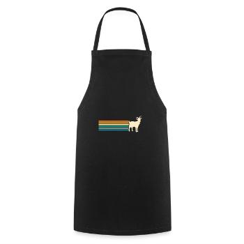 Chèvres - Tablier de cuisine - noir - Devant - AI Model Male 185 dark (185cm)