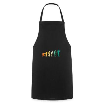 Flautist Evolution Flute - Cooking Apron - black - Front - AI Model Male 185 dark (185cm)
