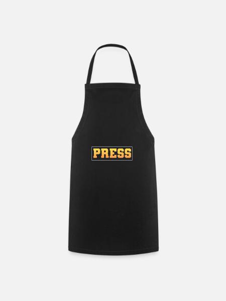 Auteur Presse (Médias) - Tablier de cuisine - noir