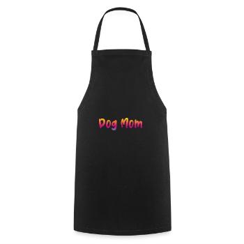 Maman chien - Tablier de cuisine - noir - Devant - AI Model Male 185 dark (185cm)