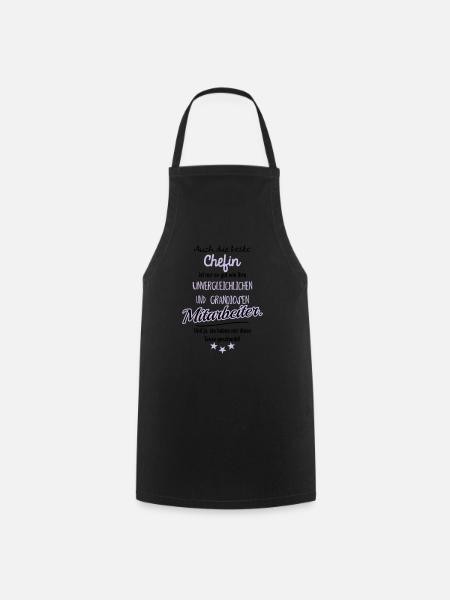 Beste Chefin Tasse - Kochschürze - Schwarz