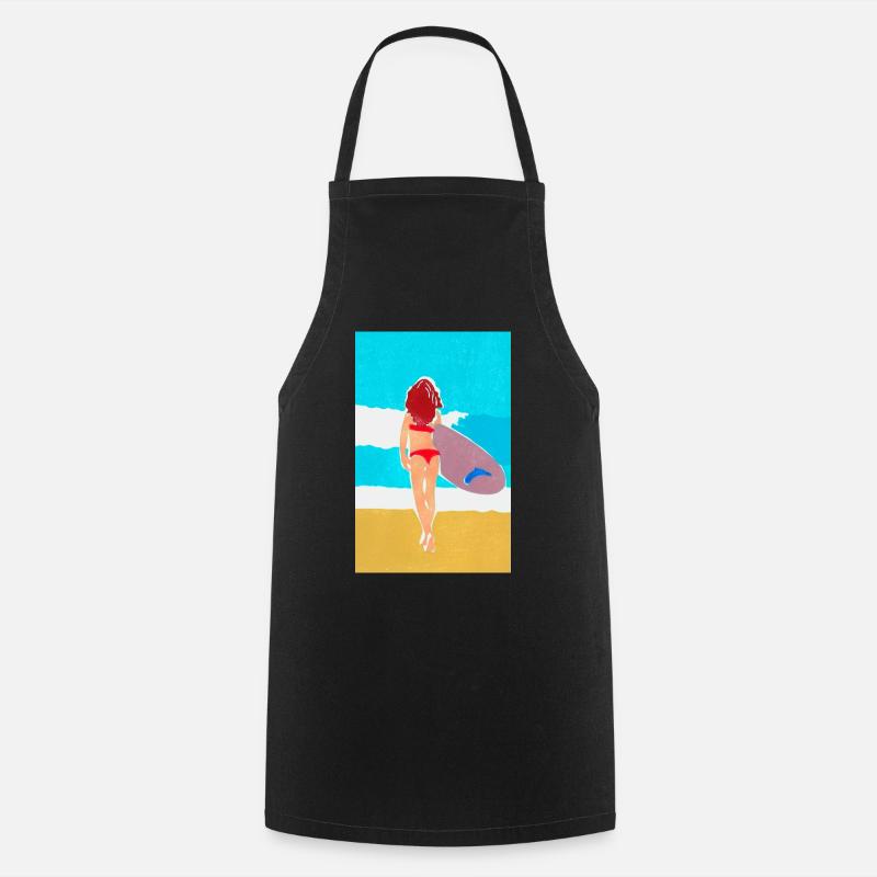 gone surfing - Cooking Apron - black