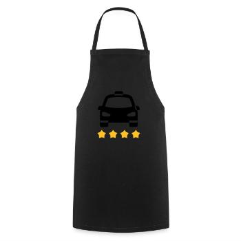 Taxi - Cooking Apron - black - Front - AI Model Male 185 dark (185cm)