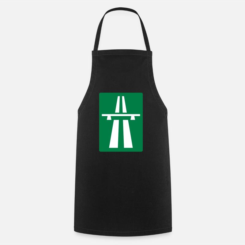 Autobahn - Kochschürze - Schwarz