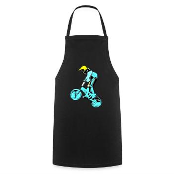 bmx - Tablier de cuisine - noir - Devant - AI Model Male 185 dark (185cm)