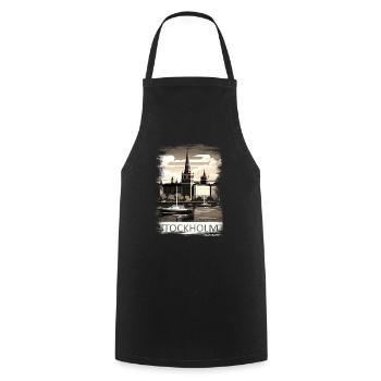 Stockholm Suède Suède Région nordique Scandinavie - Tablier de cuisine - noir - Devant - AI Model Male 185 dark (185cm)
