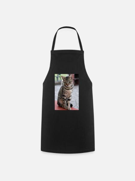 Katze, Kätzchen - Kochschürze - Schwarz