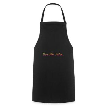 Parrot Mom - Cooking Apron - black - Front - AI Model Male 185 dark (185cm)